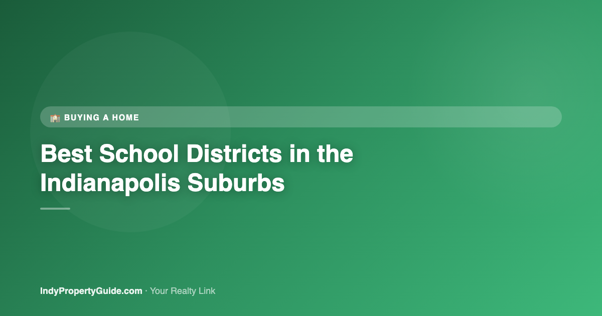 best school districts in the indianapolis suburbs (2026)