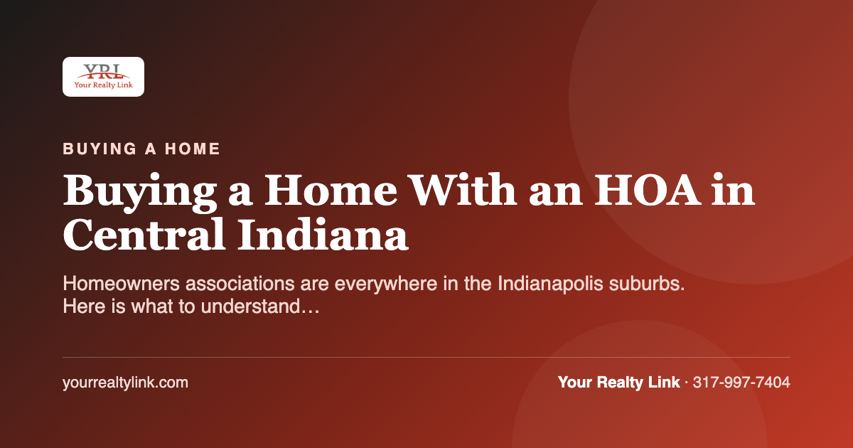 buying a home with an hoa in central indiana