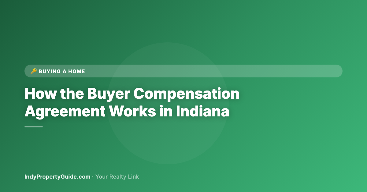 how the buyer compensation agreement works in indiana