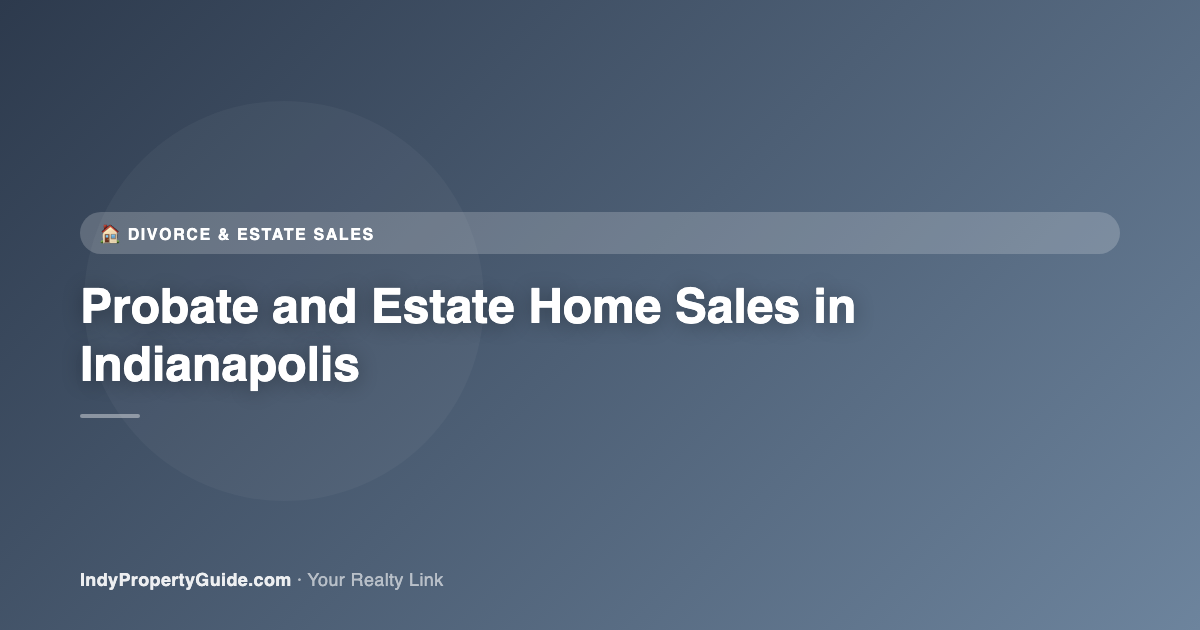 probate and estate home sales in indianapolis