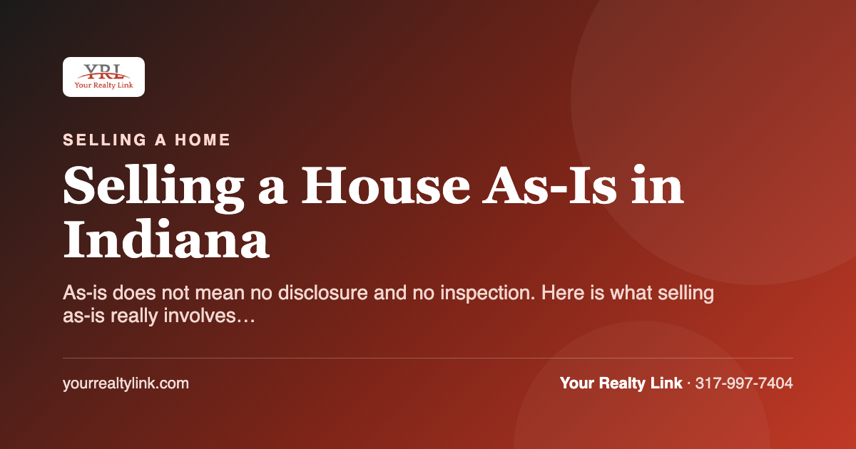 selling a house as-is in indiana