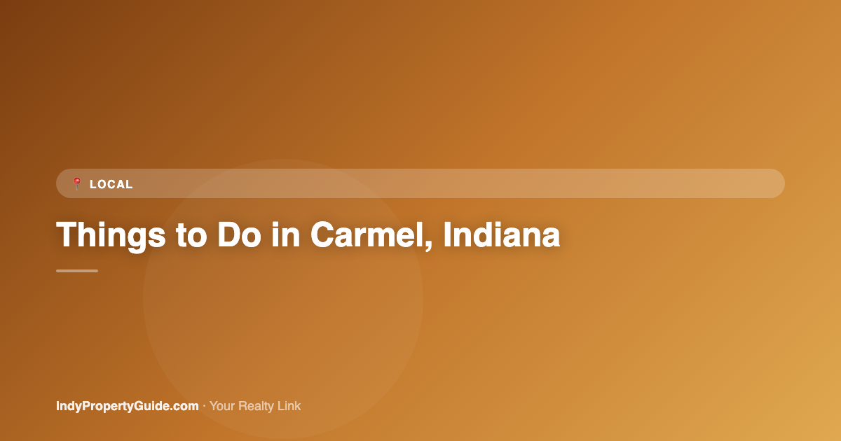 things to do in carmel, indiana: a local's guide