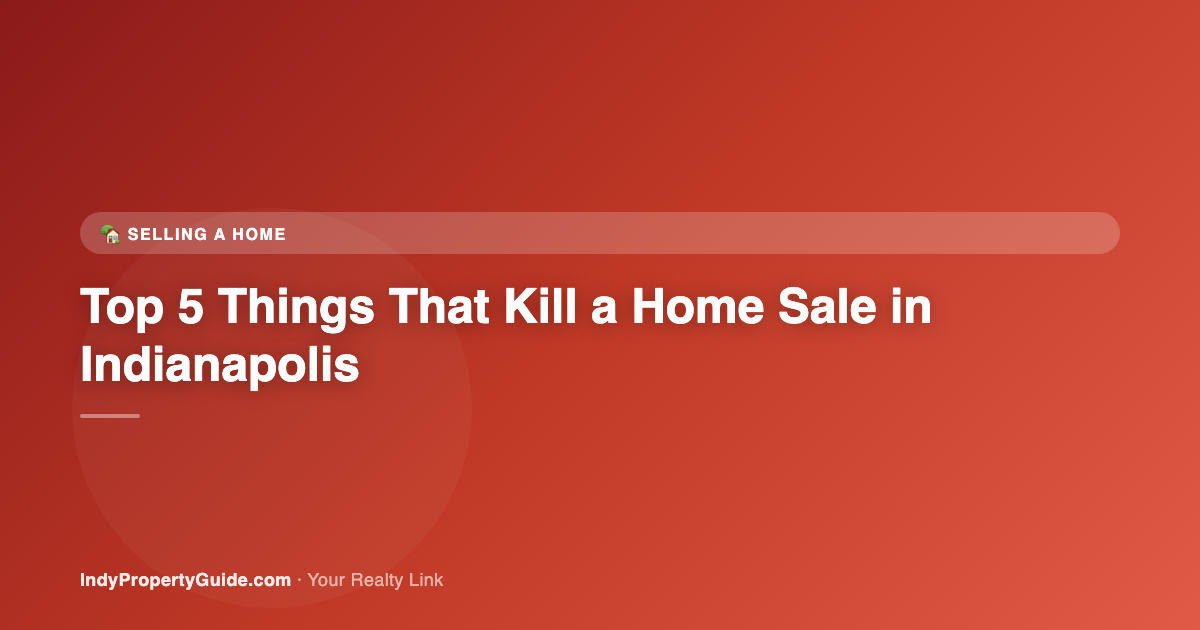 top 5 things that kill a home sale in indianapolis