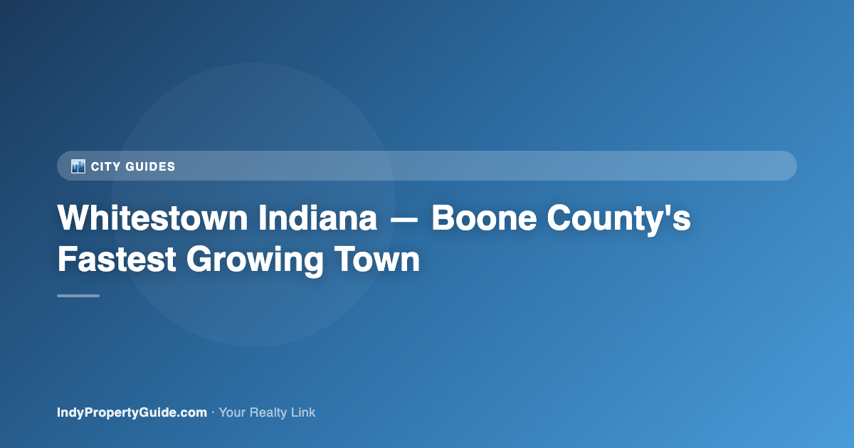 whitestown indiana boone county fastest growing town