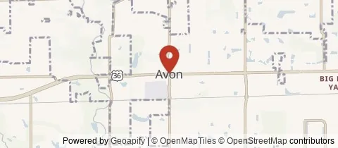 Map of Avon, Indiana