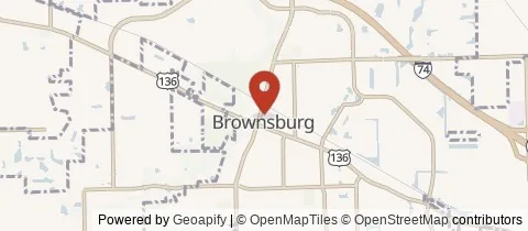 Map of Brownsburg, Indiana