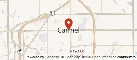 Map of Carmel, Indiana