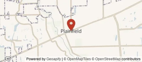 Map of Plainfield, Indiana